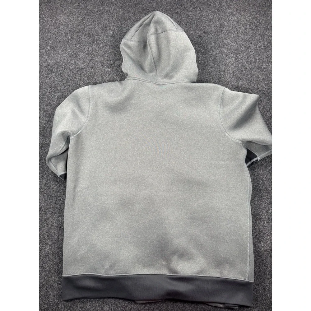 Nike LSU Tigers Hoodie Men's Large Gray Therma Fit Football Pullover NCAA